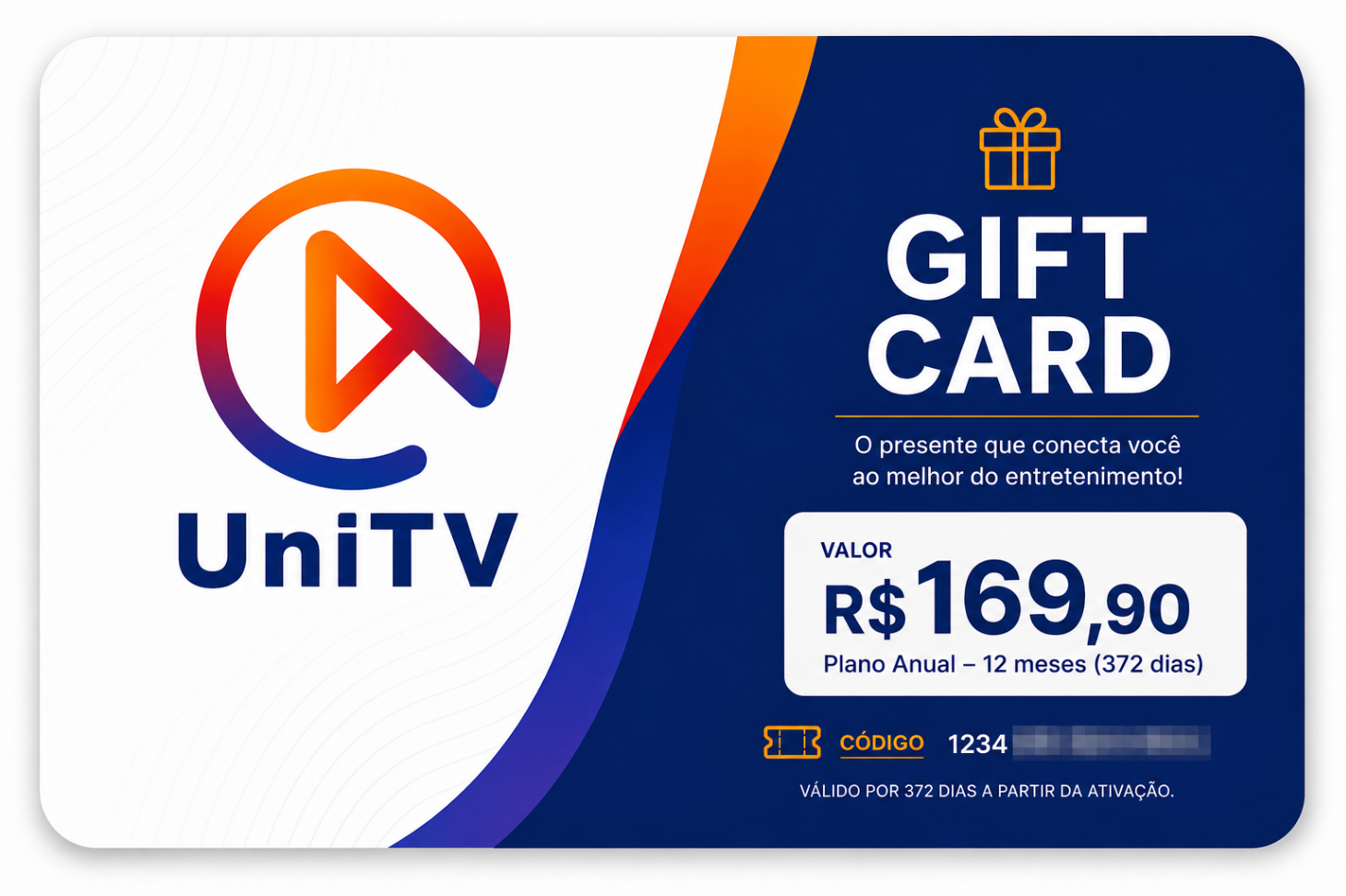 Recarga UniTV 365 Dias